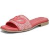 Sunset Coral Pink Woven Leather