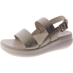 imageNaturalizer Womens Coast Platform Slingback Fashion SandalGold Faux Leather