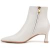 imageNaturalizer Womens Deesha Bootie Ankle BootWarm White Leather