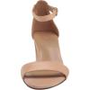 imageNaturalizer Womens Vera Ankle Strap Block Heel Dress SandalSoft Nude Leather