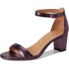 imageNaturalizer Womens Vera Heeled SandalDeep Plum Purple Leather