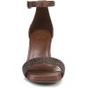 imageNaturalizer womens JoyHeeled SandalCocoa Brown Satin