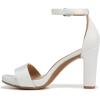 imageNaturalizer womens JoyHeeled SandalPearl White Satin Fabric