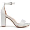imageNaturalizer womens JoyHeeled SandalPearl White Satin Fabric