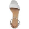 imageNaturalizer womens JoyHeeled SandalPearl White Satin Fabric