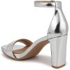 imageNaturalizer womens JoyHeeled SandalSilver Metallic Smooth