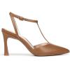 imageNaturalizer Womens Astrid Pointed Toe TStrap PumpCaf Leather