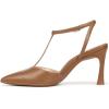 imageNaturalizer Womens Astrid Pointed Toe TStrap PumpCaf Leather