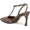 imageNaturalizer Womens Astrid Pointed Toe TStrap PumpDark Brown Leopard Suede