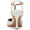 imageNaturalizer Womens Astrid Pointed Toe TStrap PumpWhite Leather