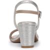 imageNaturalizer Womens Bristol SandalSoft Silver Metallic Linen