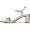 imageNaturalizer Womens Bristol SandalSoft Silver Metallic Linen