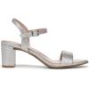 imageNaturalizer Womens Bristol SandalSoft Silver Metallic Linen