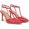 imageNaturalizer Womens Astrid Pointed Toe TStrap PumpCrantini Red Leather