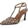 Dark Brown Leopard Suede
