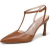 imageNaturalizer Womens Astrid Pointed Toe TStrap PumpEnglish Tea Leather