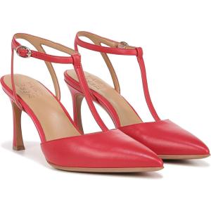 imageNaturalizer Womens Astrid Pointed Toe TStrap PumpCrantini Red Leather