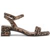 imageNaturalizer Womens Hana Heeled SandalDark Brown Leopard Suede