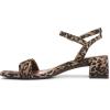 imageNaturalizer Womens Hana Heeled SandalDark Brown Leopard Suede