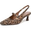 imageNaturalizer Womens Gemini PumpDark Brown Leopard Suede