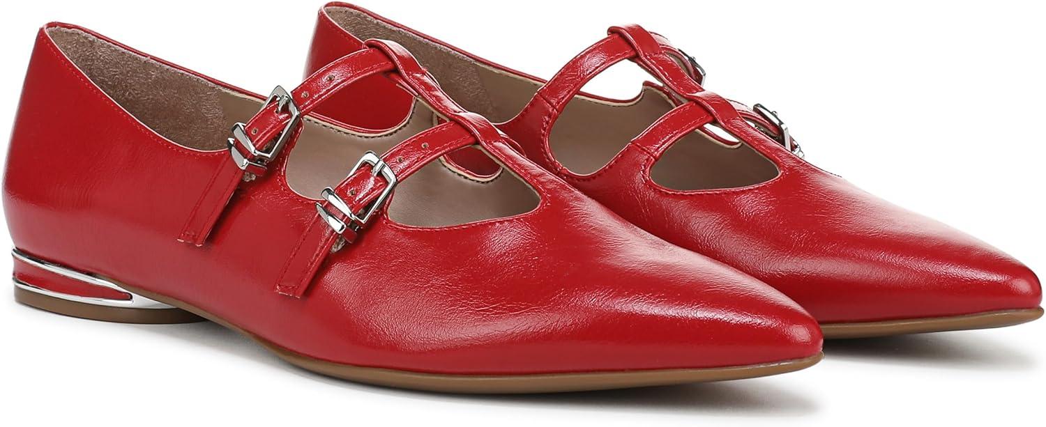 imageNaturalizer Womens Brigitte Mary Jane FlatCrimson Red