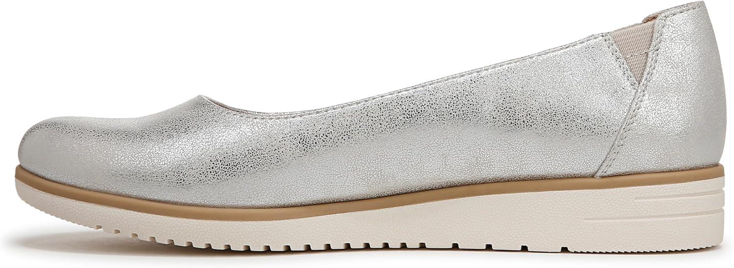 imageNaturalizer Womens Idea Slip on Ballet FlatSilver Metallic