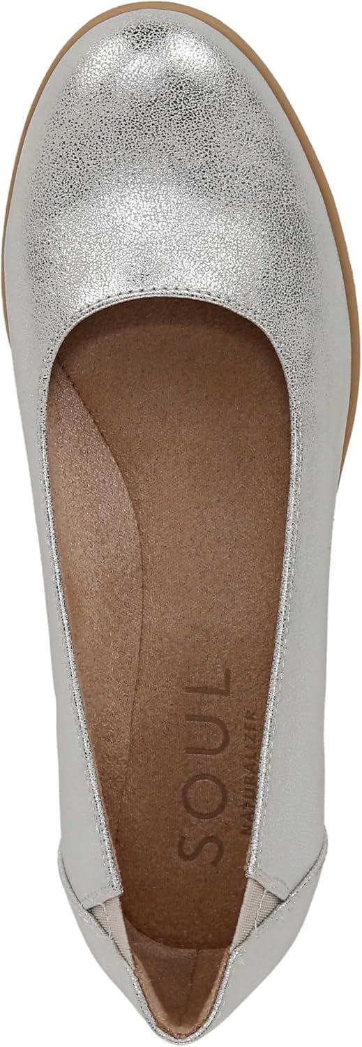 imageNaturalizer Womens Idea Slip on Ballet FlatSilver Metallic
