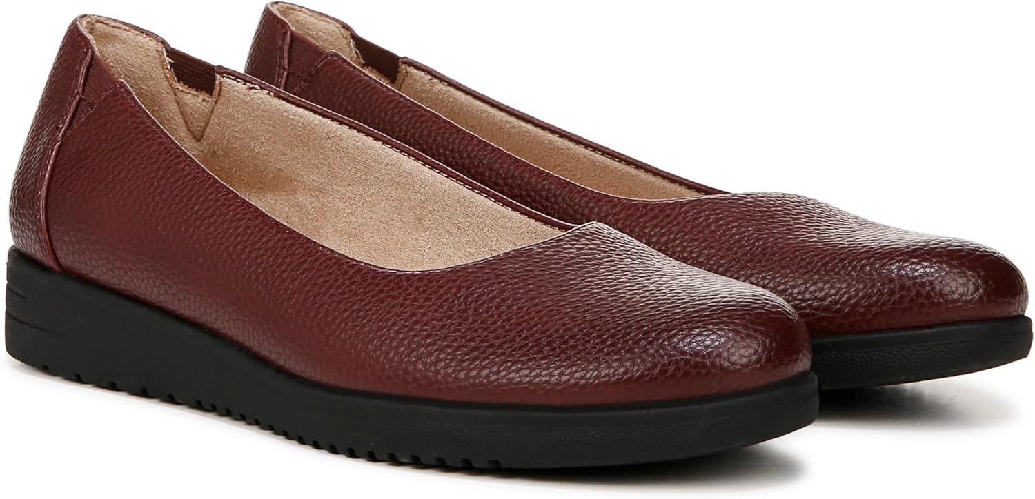 imageNaturalizer Womens Idea Slip on Ballet FlatWine Dark Red