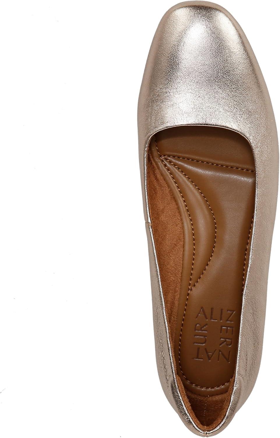 imageNaturalizer Womens KellyBallet FlatWarm Silver Leather