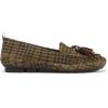 imageNaturalizer Womens Betsy Driving Style LoaferOlive Houdstooth Suede