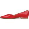 imageNaturalizer Womens Havana Pointed Toe Slip On Dress Ballet FlatCrantini Red Leather