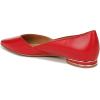 imageNaturalizer Womens Havana Pointed Toe Slip On Dress Ballet FlatCrantini Red Leather