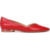 imageNaturalizer Womens Havana Pointed Toe Slip On Dress Ballet FlatCrantini Red Leather