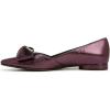 imageNaturalizer Womens Havana Pointed Toe Slip On Dress Ballet FlatDeep Plum Purple Bow