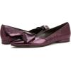 imageNaturalizer Womens Havana Pointed Toe Slip On Dress Ballet FlatDeep Plum Purple Bow
