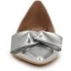 imageNaturalizer Womens Havana Pointed Toe Slip On Dress Ballet FlatSilver Bow