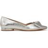 imageNaturalizer Womens Havana Pointed Toe Slip On Dress Ballet FlatSilver Bow