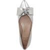 imageNaturalizer Womens Havana Pointed Toe Slip On Dress Ballet FlatSilver Bow