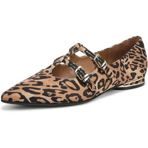 imageNaturalizer Womens Brigitte Mary Jane FlatDark Brown Leopard Print