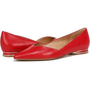 imageNaturalizer Womens Havana Pointed Toe Slip On Dress Ballet FlatCrantini Red Leather