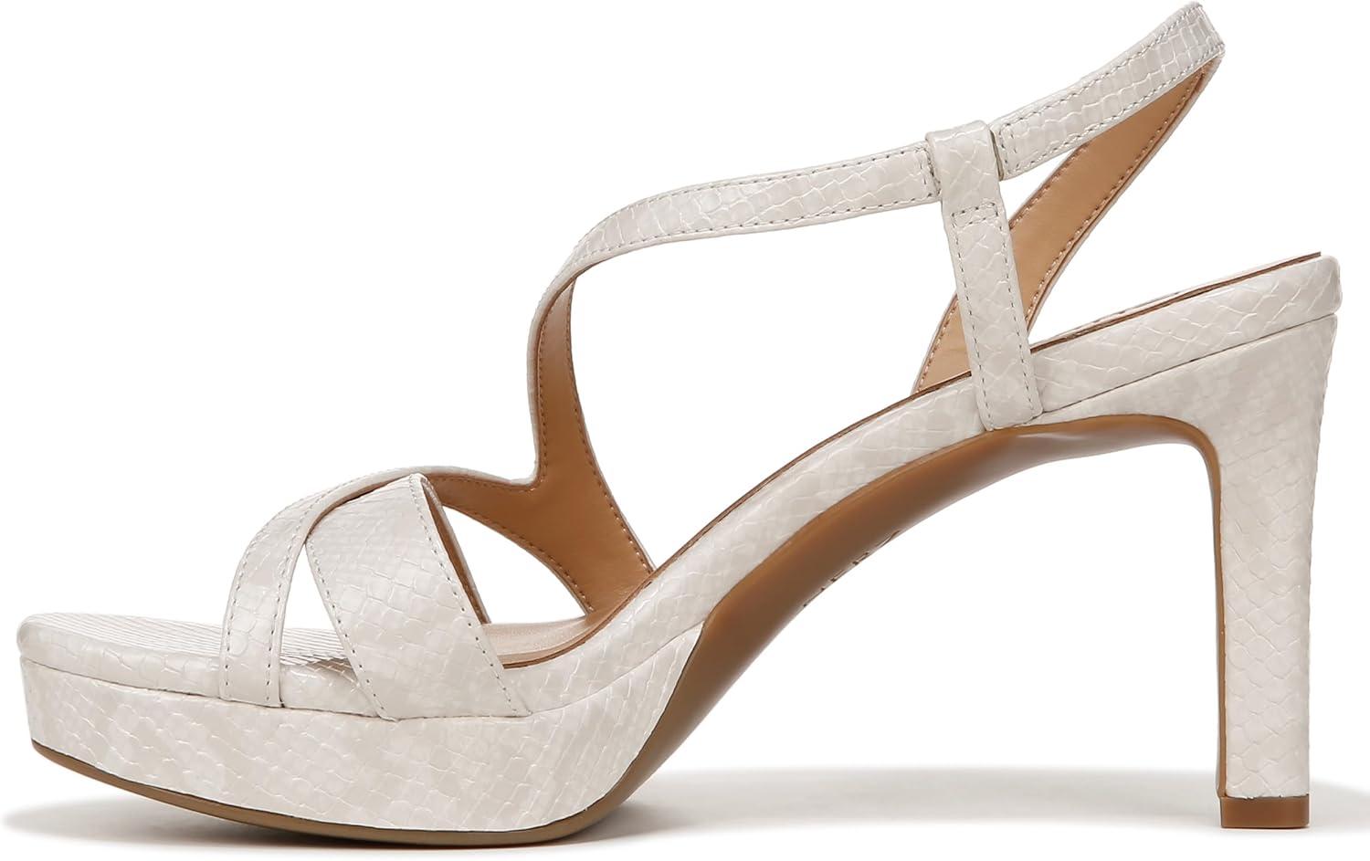 imageNaturalizer Womens Abby Heeled SandalBeige Snake Pattern