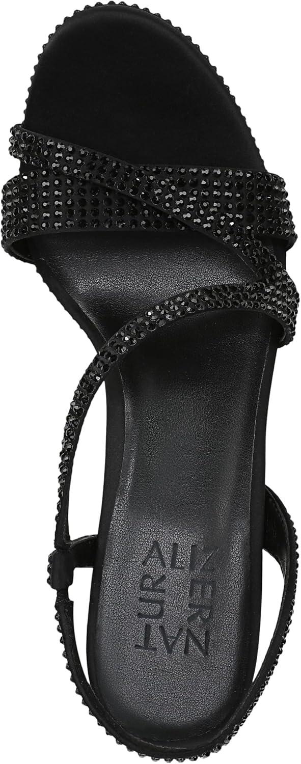 imageNaturalizer Womens Abby Heeled SandalBlack Satin