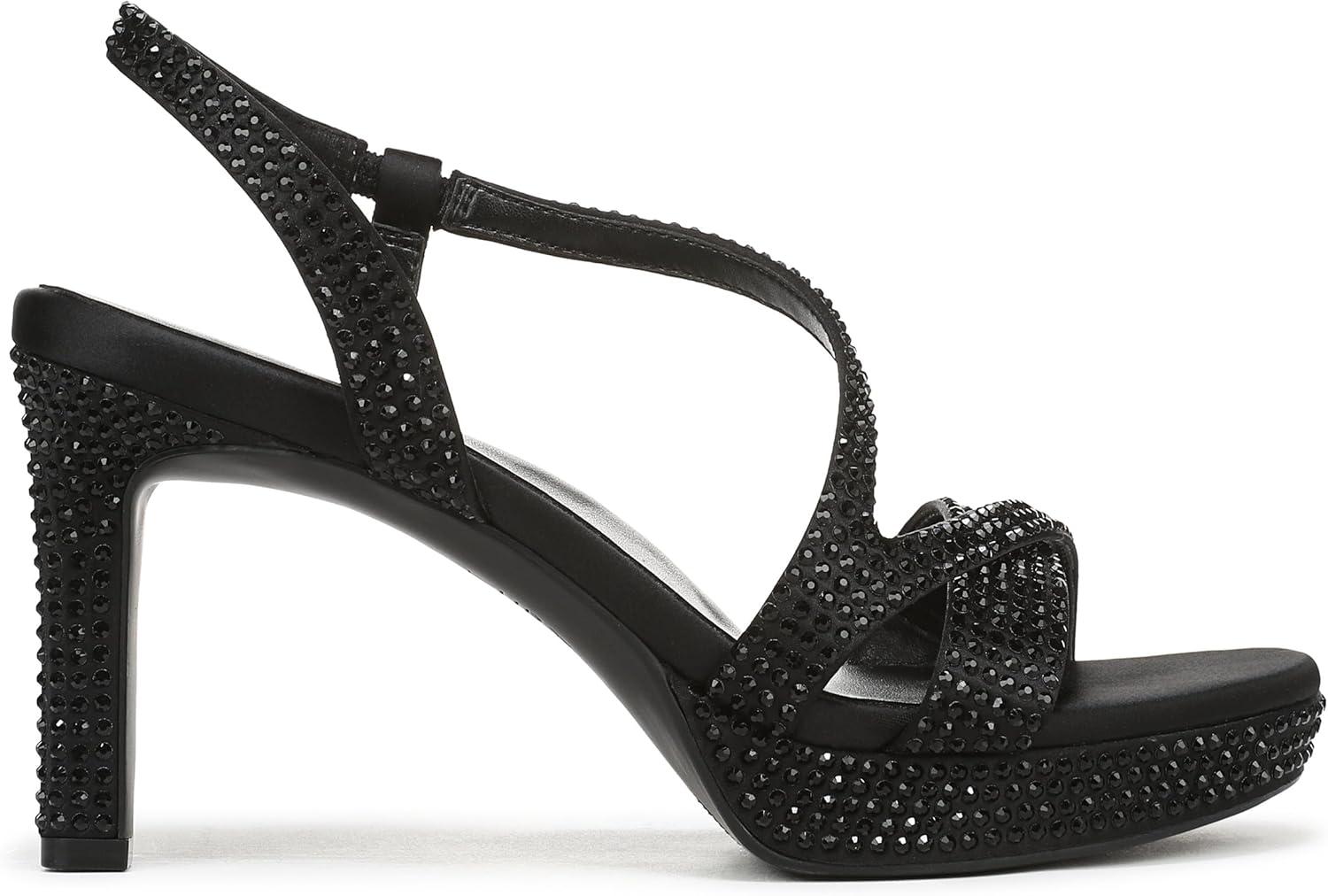 imageNaturalizer Womens Abby Heeled SandalBlack Satin