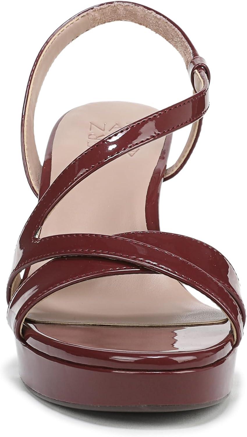 imageNaturalizer Womens Abby Heeled SandalCranberry Patent Faux Leather