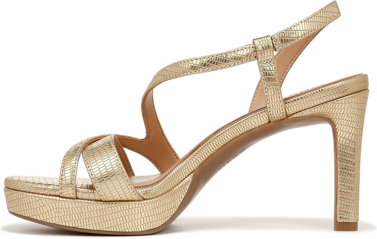 imageNaturalizer Womens Abby Heeled SandalDark Gold Faux Leather