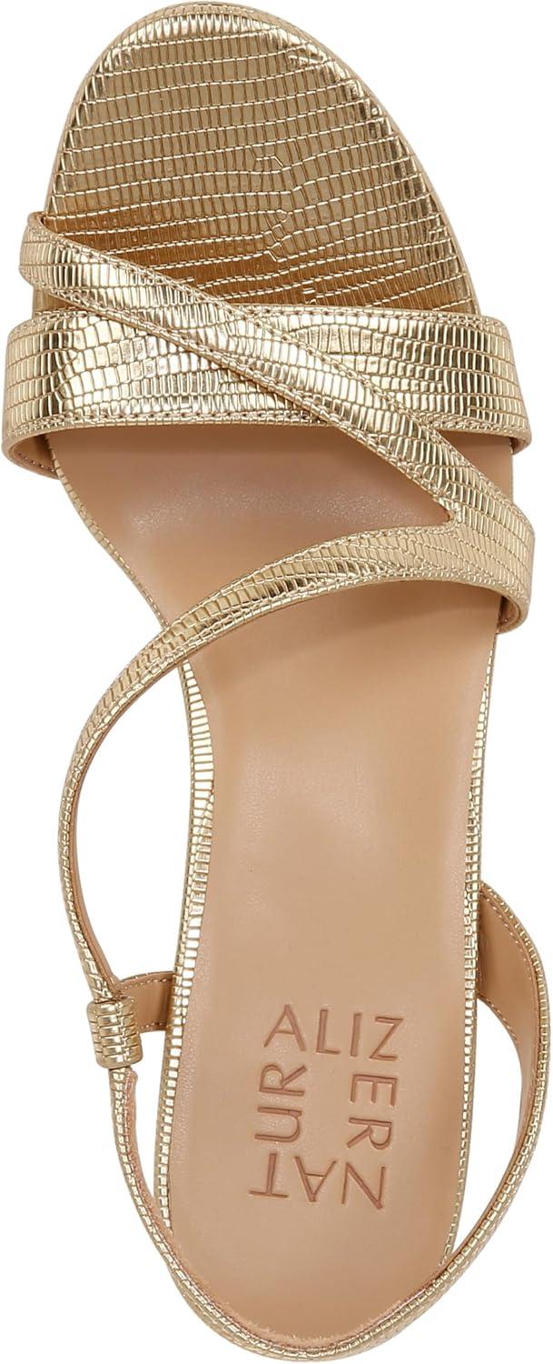 imageNaturalizer Womens Abby Heeled SandalDark Gold Faux Leather