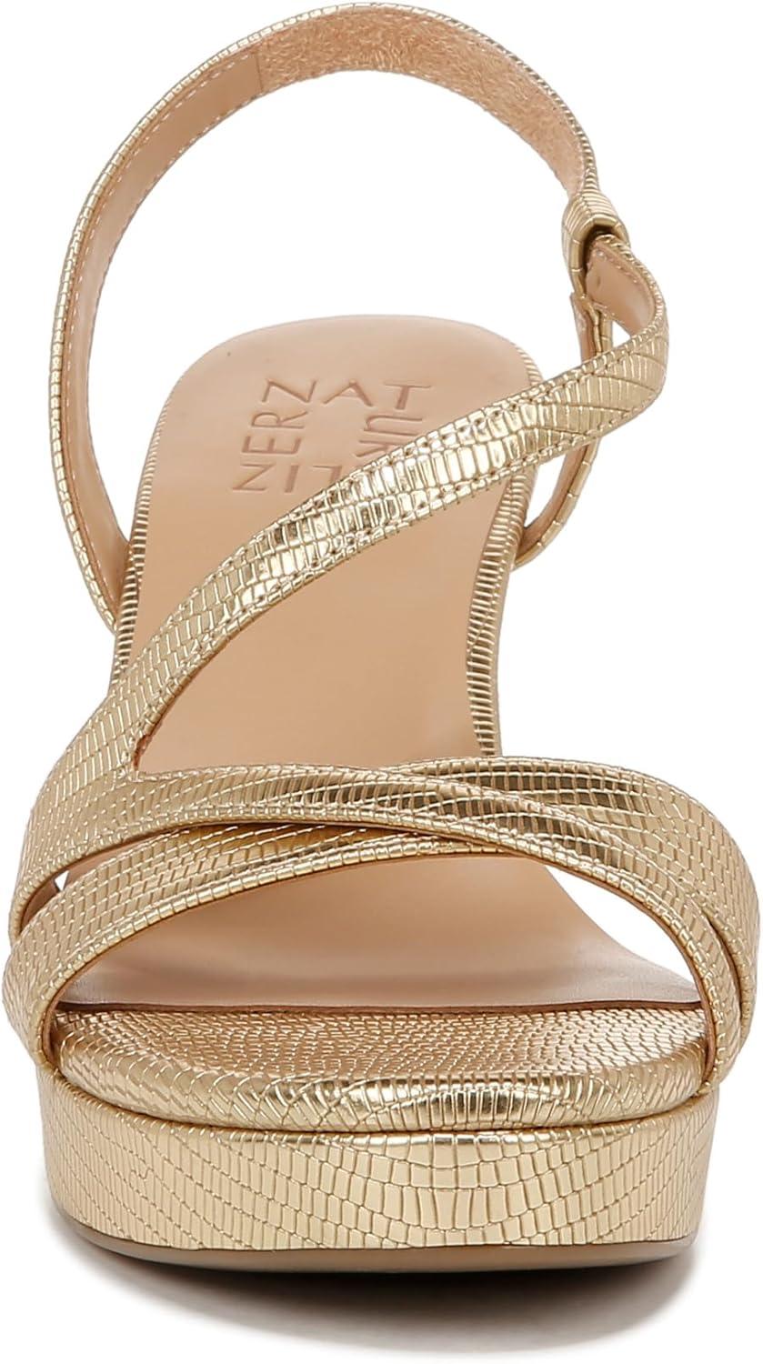 imageNaturalizer Womens Abby Heeled SandalDark Gold Faux Leather