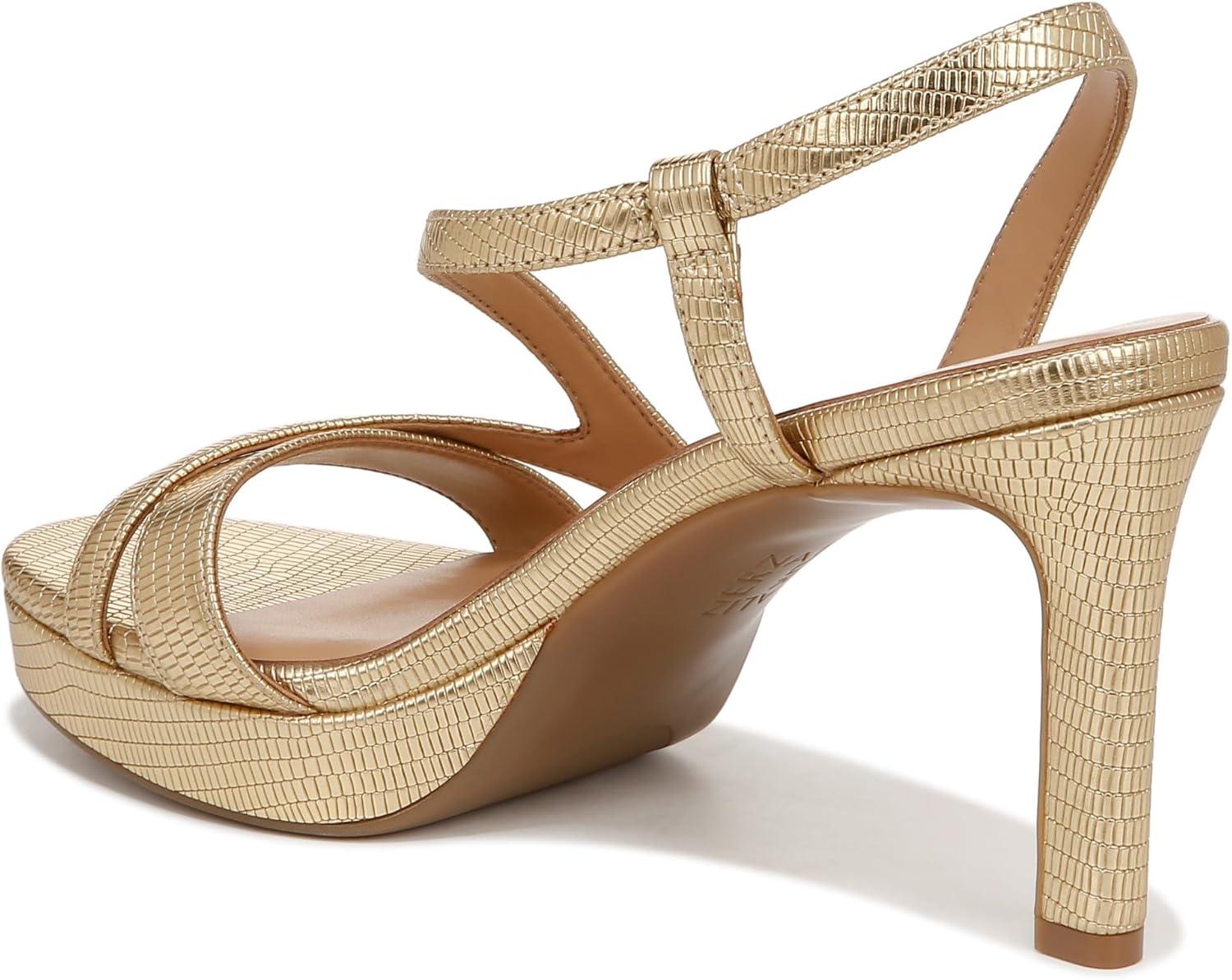 imageNaturalizer Womens Abby Heeled SandalDark Gold Faux Leather