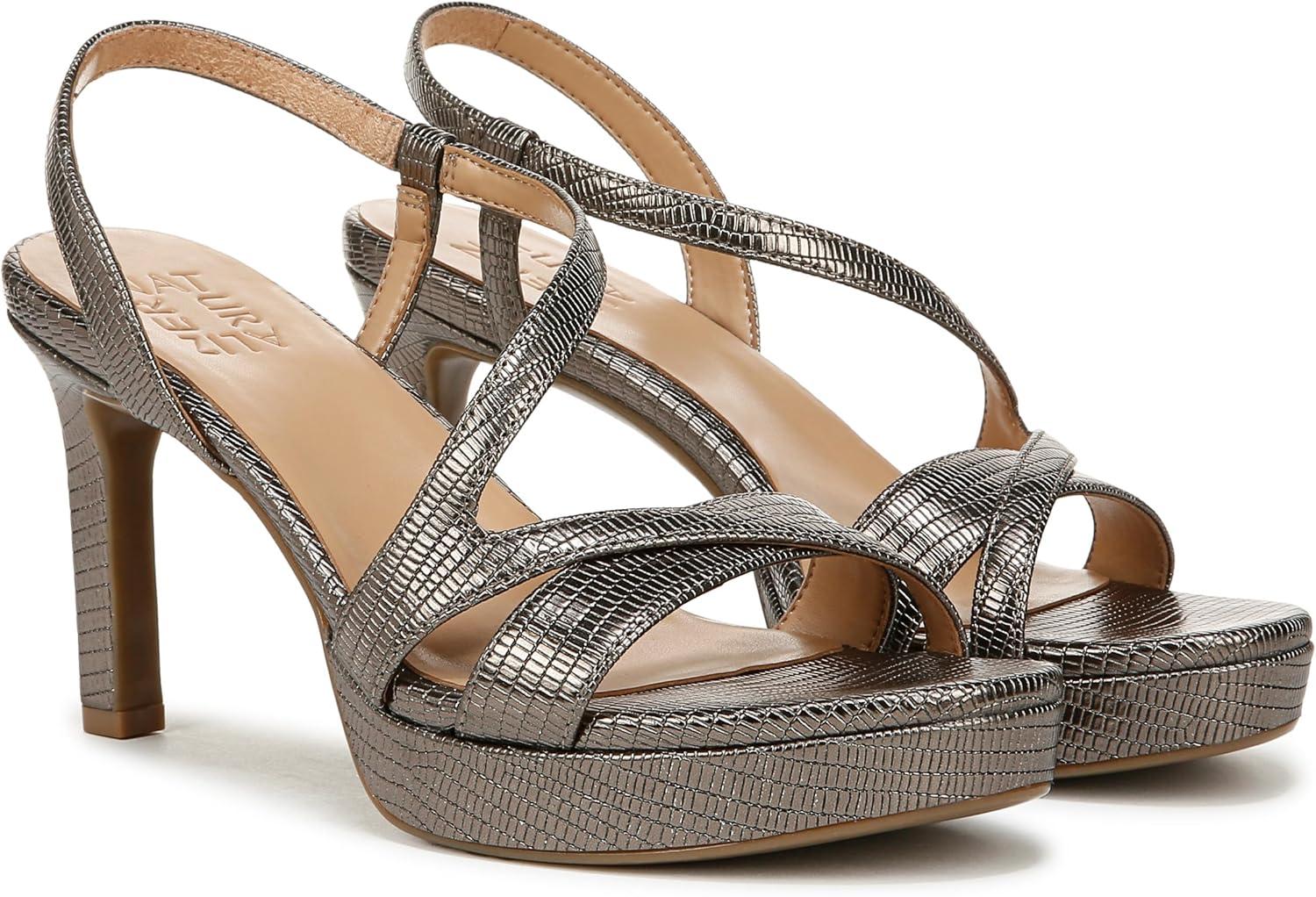 imageNaturalizer Womens Abby Heeled SandalPewter Lizard