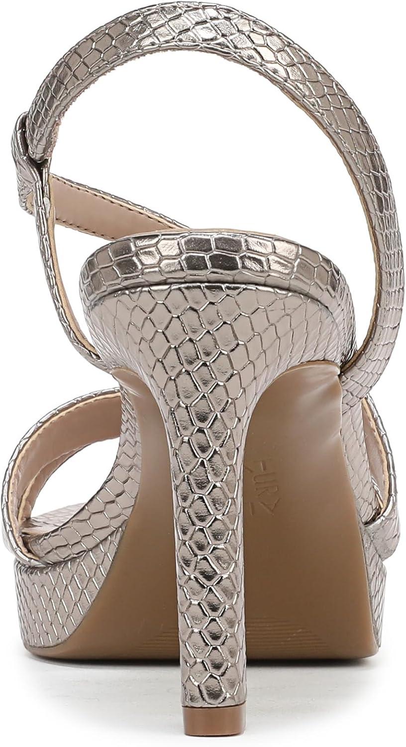 imageNaturalizer Womens Abby Heeled SandalPewter Snake Faux Leather